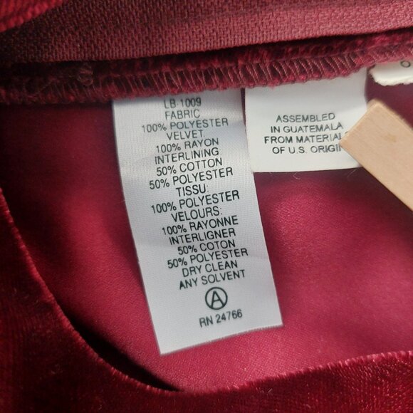 Alfred Angelo Red Velvet Satin Gown Size 20W Formal Romantic Holiday Dress - Picture 10 of 15